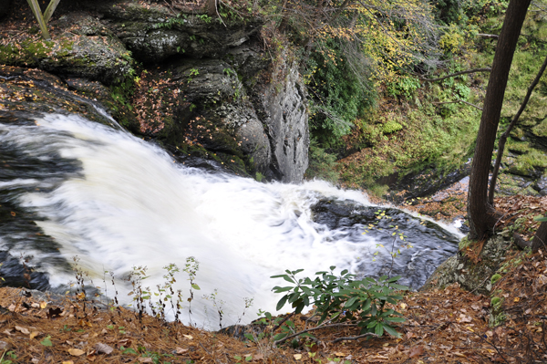 The bottom of Bushkill Falls 